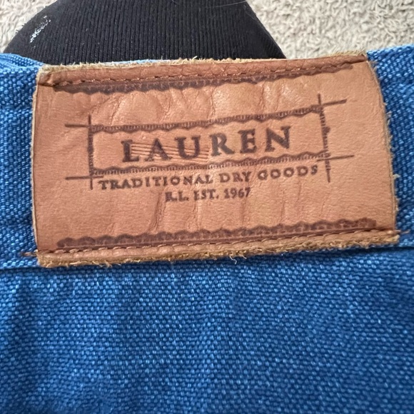 Lauren Ralph Lauren Flat Front Blue Denim Walking Shorts Women's Size 20W - Picture 7 of 10